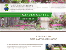Tablet Screenshot of goodearthlandscaping.org